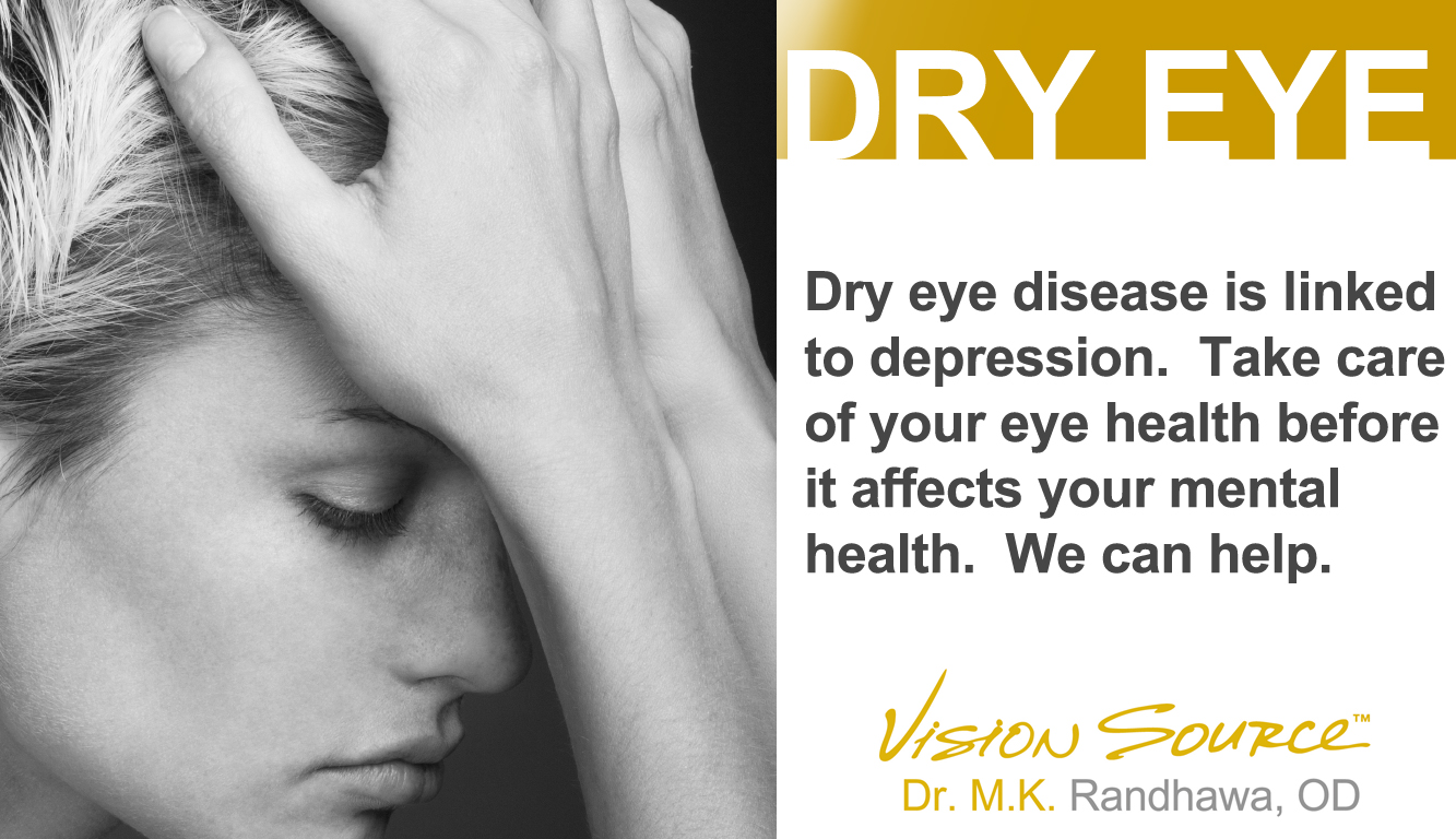 Dry eye is linked to depression